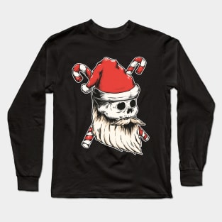 christmas skull Long Sleeve T-Shirt